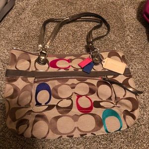 Coach colored C purse